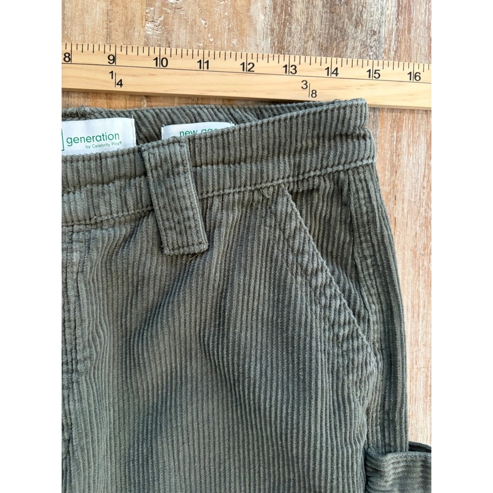 Celebrity Pink RE‎ generation Corduroy Carpenter Pants Olive Green Button Fly
7 - Picture 9 of 14